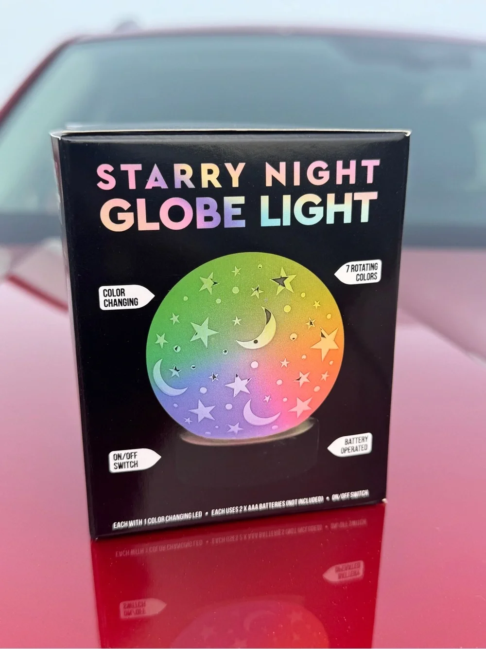 Starry Night Globe Light - Color Changing Pink